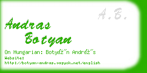 andras botyan business card